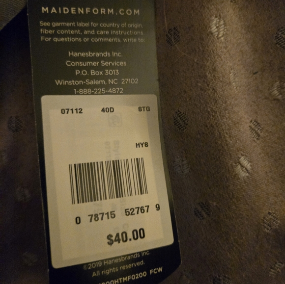 Maidenform 40D racer back bra - Picture 2 of 6